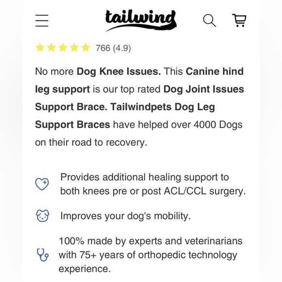 NEW Tailwind knee brace with cruciate support XXL - Picture 5 of 7